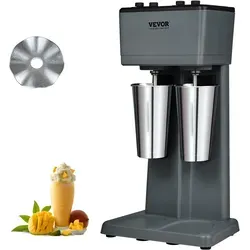 VEVOR Pro Drink Mixer 500 W - Mixer für Cocktails und Shakes mit 820 mL Edelstahlbecher, 3 einstellbaren Drehzahlen und Anti-Kipp-Design für schnelles und leises Mischen.