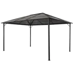 vidaXL Gartenpavillon mit Dach in schwarz von vidaXL