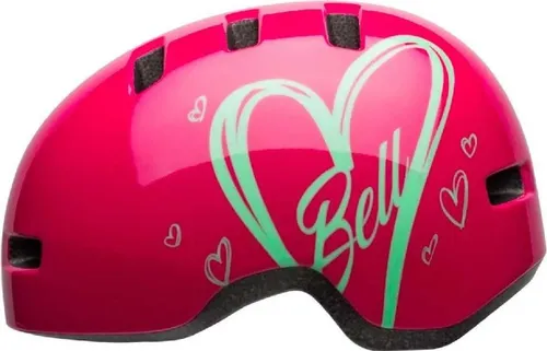 Bell Helmets Lil Ripper - Halber Helm für Kinder, Glanz - Rot - Fahrradhelme für Kinder, sicherer und stylischer Schutz mit anpassbarem System und no-pinch Gurtschnalle für maximalen Komfort.