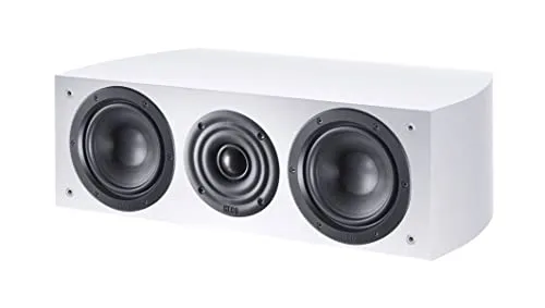Heco Victa Elite Center 102 weiß - 2-Wege Bassreflex Centerlautsprecher - Standlautsprecher mit 2 x 120 mm Tieftöner und 28 mm Fluktus-Hochtöner für beeindruckenden Klang. Ideal für Heimkino und Mehrkanalton mit einem Frequenzbereich von 35 bis 40.000 Hz.