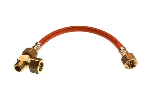 Set zur gleichzeitigen Entnahme aus 2 Propangasflaschen Mehrflaschenanlage Flaschen in Reihe schalten Orange