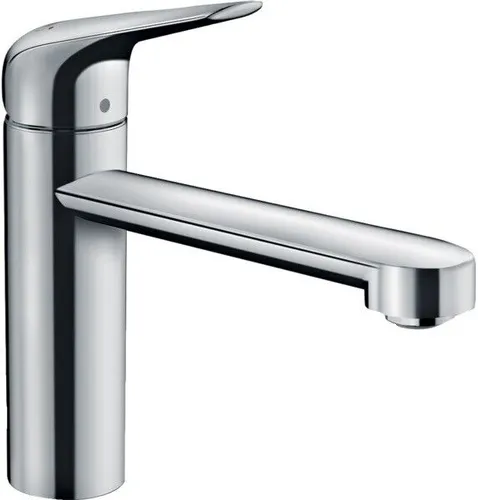 hansgrohe Küchenarmatur Niederdruck - 360° schwenkbar - Armaturen mit 120 mm ComfortZone für hohe Bewegungsfreiheit in der Küche. Ideal für offene Warmwasserbereiter, glänzende Chromoberfläche und 5 Jahre Herstellergarantie.