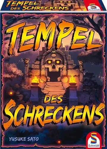 Tempel des Schreckens, Kartenspiel - Gesellschaftsspiel für 3-10 Spieler, spannende 15 Minuten Spielzeit und ideal für Kinder ab 8 Jahren. Perfekt für Spielabende mit Freunden und Familie!