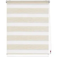 Lichtblick Doppelrollo Klemmfix 110 cm x 150 cm - Blickdicht & ohne Bohren - Seitenzug- & Springrollos: 2-in-1 Rollo bietet Sichtschutz und Lichtregulierung, einfach ohne Bohren montierbar mit Klemmträgern, für Fenster und Türen geeignet.
