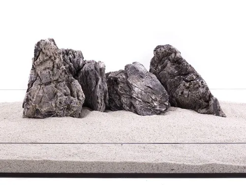 Aquaone Aquarium Aquarium Natursteine Mini Landschaft Seiryu Deko Stein grau 1 Stück Gr.XXL 4-6 Kg Nr.70 Pagode Dekoration Aquascaping