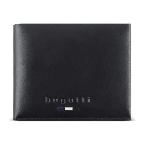 bugatti Romeo Geldbörse – Elegantes RFID-Portemonnaie aus weichem Rindleder - Herren-Geldbörse mit 7 Kartenfächern und RFID-Schutz, handgefertigt aus weichem Rindleder für modernen Stil und Sicherheit. Ideal als Geschenk in eleganter Box.