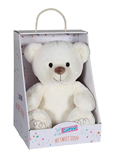 Gipsy 70925 Teddy Plüsch, Elfenbeinfarben, 33 cm - Stofftier & Teddybär, ideal zur Geburt, aus ultraweichem Material, maschinenwaschbar und perfekt zum Kuscheln für Ihr Baby.