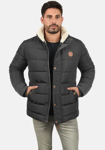 Blend Winterjacke BLEND BHFrederic grau XL (56) - Funktionsjacke mit hochschließendem Kragen und Kapuze, ideal für kalte Tage. Aus 100% Polyester für optimalen Komfort und Wärme.
