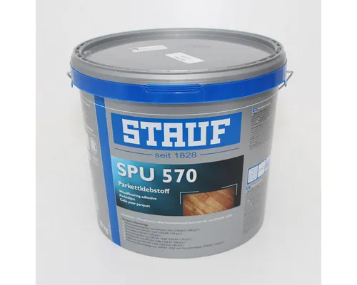 STAUF Parkettkleber SPU 570 1K-SPU, 18 kg – Schubfester Kraftkleber - Der STAUF SPU 570 1K-SPU-Parkettkleber bietet eine schubfeste Verklebung ohne Grundierung. Ideal für verschiedene Parkettarten und Fußbodenheizungen, sorgt er für eine zuverlässige und langlebige Verbindung.