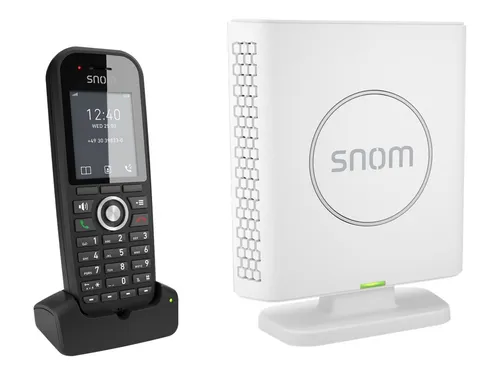 Snom M430 Bundle EU - M400 DECT Basis + M30 Mobilteil, zuverlässige Kommunikation für Ihr Zuhause oder Büro