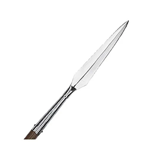 Speerspize Römischer Langspeer - Küchengeräte-Zubehör, hochwertige Speerspitze aus Kohlenstoffstahl für authentische römische Nachstellungen und Sammlerstücke.