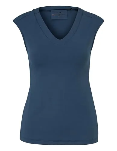 Venice Beach Sport-T-Shirt für Damen mit körpernaher Schnittform und V-Ausschnitt NIMAH XXL, Moonlight Ocean