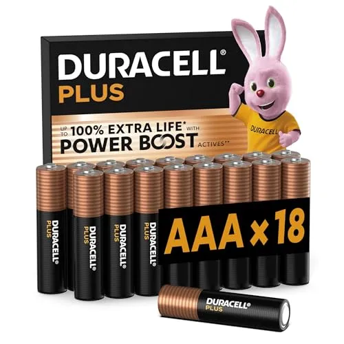 DURACELL Plus AAA-Batterien (18er-Pack) – Alkaline-Batterien 1,5 V