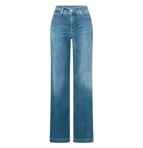 MAC Dream Wide Dream Wonderlight Damen Jeans - Jeans in Summer Mid Blue Wash, mit figurformendem Denim und Shaping-Effekt für eine perfekte Passform, ideal für jeden Anlass.