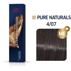 Wella Professionals Koleston Perfect Me+ Pure Naturals 4/07 mittelbraun natur-braun 60ml