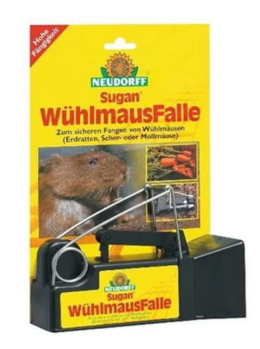 Neudorff Sugan WühlmausFalle 6 x - Fallen zur Schädlingsbekämpfung, effektive und humane Wühlmausfalle für nachhaltige Gartenpflege.