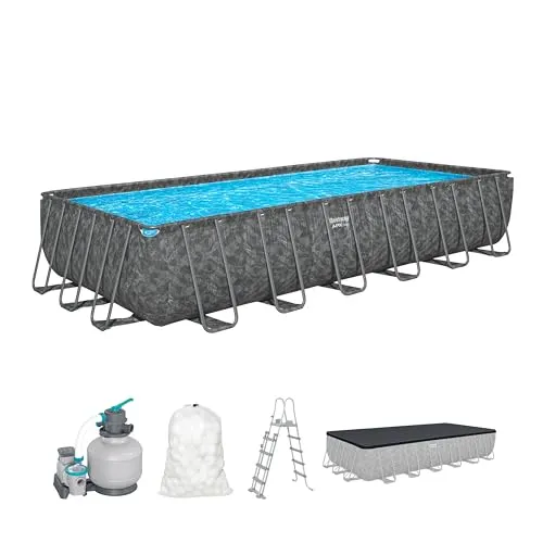 Bestway rechteckiges Pool-Set, 24 ft x 12 ft x 52 Zoll von Bestway