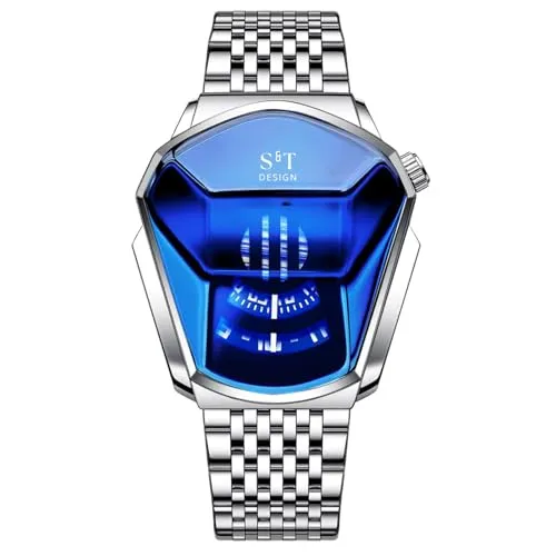S&T Design Quarzuhr Herren Edelstahl Armbanduhr mit Geschenkbox - Zeitlose Herren Armbanduhr im sportlich-eleganten Design. Robustes Edelstahlgehäuse und anpassbares Armband sorgen für Komfort und Stil. Präzises Quarzwerk und 3 Bar wasserfest – ideal für jeden Anlass. Lieferung inklusive eleganter Geschenkbox.