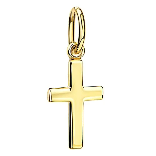 JEVELION Tauf-Kreuz 333 Gold Kreuz-Anhänger von JEVELION