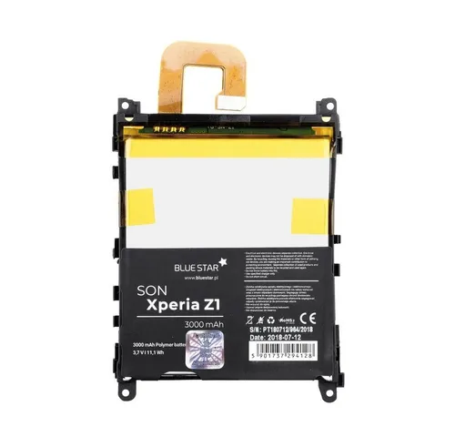 BlueStar Akku Ersatz kompatibel mit Sony Xperia Z1 3000 mAh Austausch Batterie Smartphone-Akku