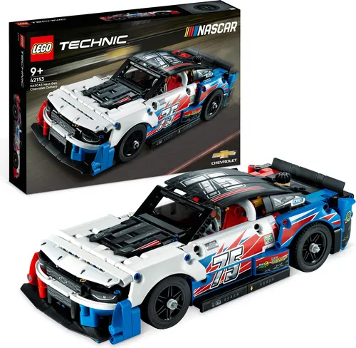 LEGO Technic NASCAR Next Gen Chevrolet Camaro ZL1 - Modell-Auto-Bausatz mit funktionierender Lenkung und V8-Motor für Technik-Fans ab 9 Jahren, ideales Geschenk für Motorsportliebhaber