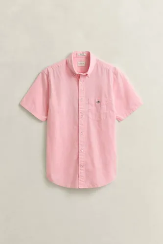GANT Kurzarmhemd Popeline Rosa L - Elegantes Kurzarmhemd von GANT in Rosa, ideal für Büro und Freizeit. Aus 100% Baumwolle gefertigt, bietet es hohen Tragekomfort und eine perfekte Passform für jeden Tag.