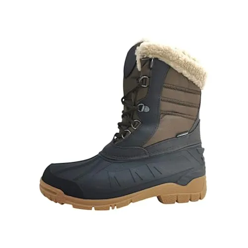 Spirale Winterstiefel Tina braun 38 - Wanderschuhe mit Webpelz und wasserdichter PVC-Fußsohle, ideal für kalte Tage und unwegsames Gelände.