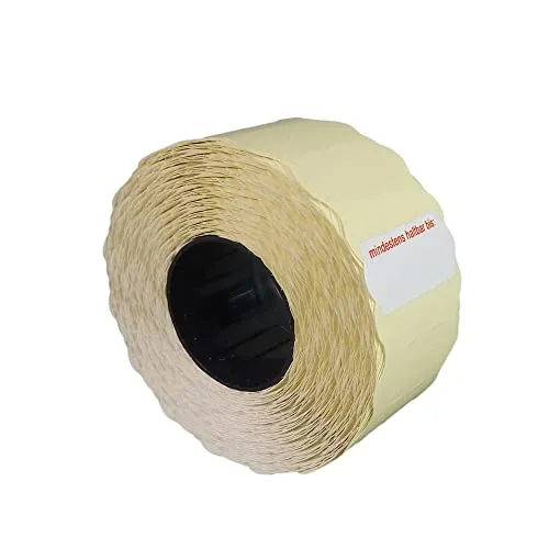 Rollen Preisetiketten 26x12 weiss Tiefkühl Aufdruck: mindestens haltbar bis | 15.000 Etiketten | Preisauszeichner Etiketten | HUTNER 10