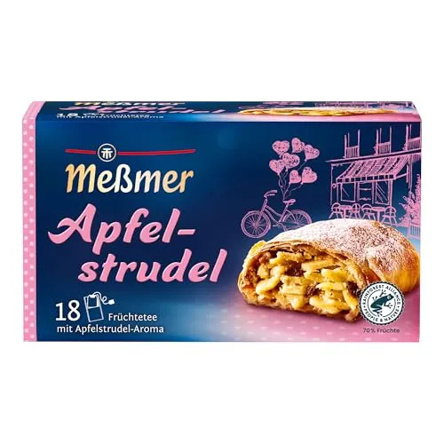 Meßmer Apfelstrudel Tee, 18 Teebeutel, Vegan & Glutenfrei von Meßmer
