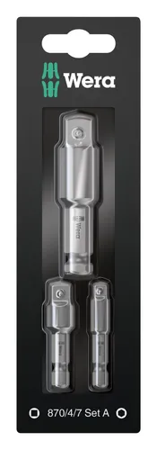 Wera Steckschlüssel-Adapter Set 3tlg. 1/4