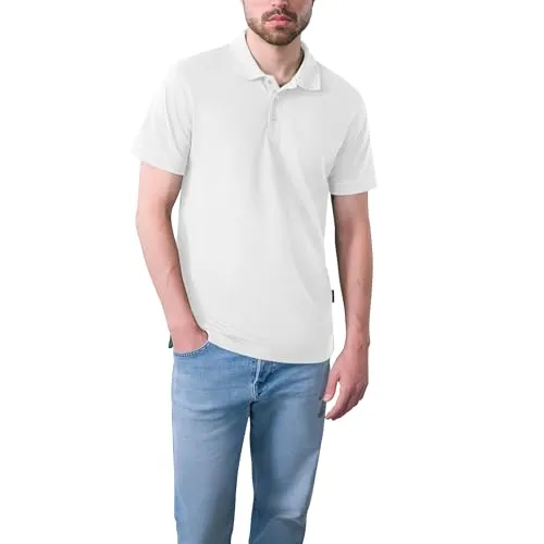 HRM Premium Polo Herren - Heavy Performance, Weiß, Gr. XL - Poloshirts für Herren: Hochwertiges, langlebiges Polohemd aus 65% Baumwolle & 35% Elasthan, bis 60°C waschbar und ideal für Arbeit & Freizeit. Fair produziert unter besten Bedingungen.