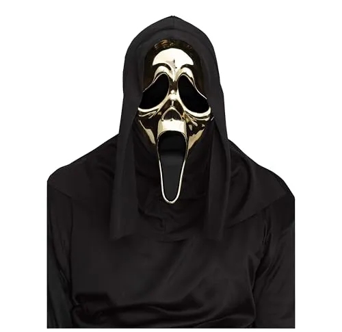 Fun World Verkleidungsmaske Scream in gold von Fun World