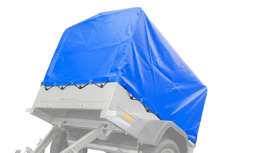 UNITRAILER Hochplane Blau 80cm für Garden Trailer 150 KIPP Anhänger 150x106cm