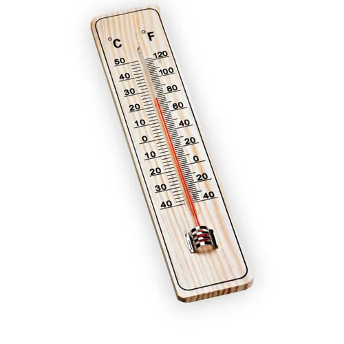 Thermometer HOLZ Zimmerthermometer Holzthermometer Fürr Innenreume und Außen