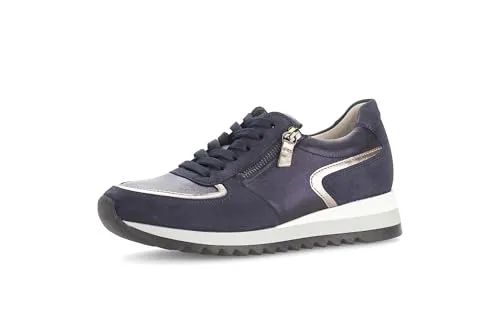 Gabor Damen Low-Top Sneaker – Sportlich und Elegante Halbschuhe - Damen-Sneaker aus hochwertigem Glattleder mit flacher TR-Sohle für optimalen Komfort. Ideal für Freizeit und Alltag, mit praktischem Reißverschluss.