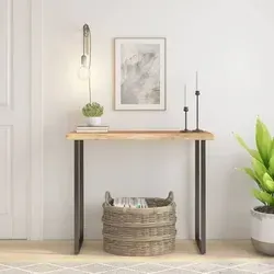 vidaXL Tischplatte 90x40 cm - Massivholz mit Baumkante - Tischplatten aus massivem Holz mit rustikaler Baumkante, ideal für individuelle Möbelprojekte oder zur Auffrischung bestehender Tische. Jedes Stück ist ein einzigartiges Unikat.
