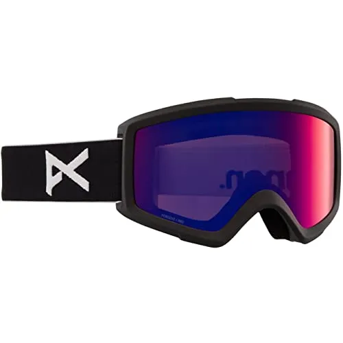 Anon Herren Helix 2.0 Snowboard Brille, Black/Perceive Sunny Red - Skibrillen mit OTG-Technologie für Brillenträger; leichtes TPU-Rahmenmaterial und durchgehende Belüftung für klaren Sichtkomfort.
