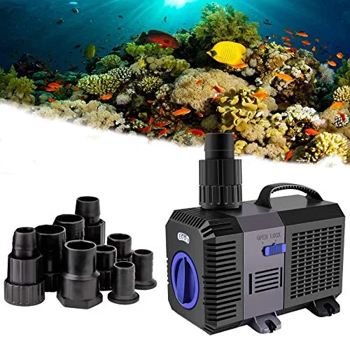 YAOBLUESEA Eco Teichpumpe Filterpumpe Bachlaufpumpe 5200L/H 40W Energiespar Wasserpumpe Koiteich Bachlaufpumpe SunSun CTP-5800