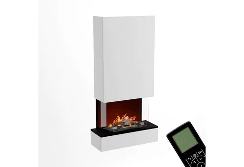 GLOW FIRE Wasserdampf Kamin HÖLDERLIN Hoch in weiß von GLOW FIRE