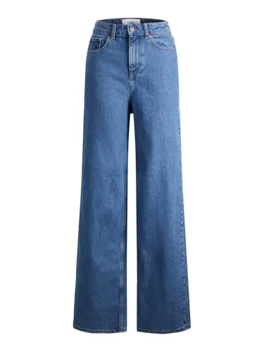 JJXX Damen JXTOKYO WIDE HW NR6002 Jeans - Stylische Wide Leg Jeans in Medium Blue Denim, perfekt für einen lässigen Look und hohen Tragekomfort.