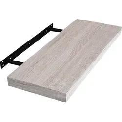 EUGAD Wandregal, 1-tlg., Holz Board Modern in verschiedenen Farben Größen beige 60 cm x 3.8 cm x 23 cm