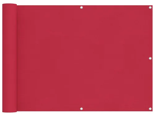 vidaXL Balkonsichtschutz Bordeauxrot 75 x 400 cm - Stylischer Balkonsichtschutz in Bordeauxrot, ideal für Gärten und Terrassen. Aus robustem, UV-beständigem Material, bietet er optimalen Sonnenschutz und verleiht deinem Außenbereich einen modernen Look.