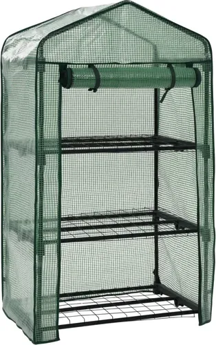 Mini Gewächshaus 3-stufig von vidaXL in grün von vidaXL