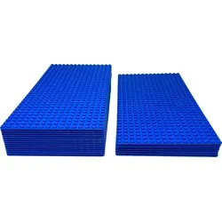 LEGO® 16x32 Grundplatten Blau - 3 Stück Bauplatten - 3 Stück blaue LEGO Basisplatten 16x32, ideal für kreatives Bauen und Spielen. Fördert Fantasie und Problemlösefähigkeit – das perfekte Geschenk für LEGO® Baumeister!