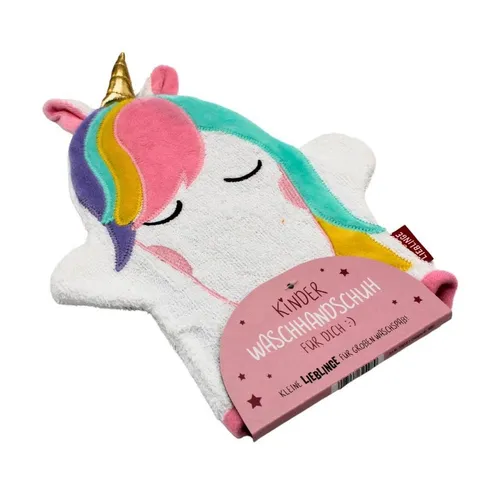 Dekohelden24 Waschhandschuh Waschhandschuh / Waschlappen / Kinder-Waschhandschuh mit Schlaufe
