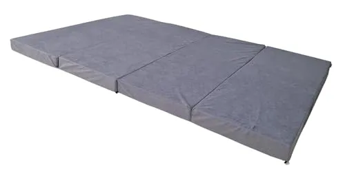 Natalia Spzoo – Doppel Klappmatratze 200 x 120 x 8 cm – Faltbare Matratze für erholsamen Schlaf – Vielseitige Gästematratze und Bodenmatratze (1008)