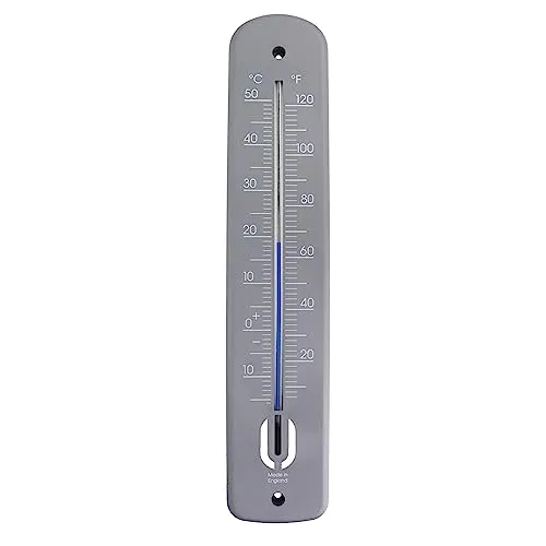 Großes Außenthermometer - 380mm Gartenthermometer Outdoor für den Einsatz in Garten Gewächshaus Terrasse Sonne Terrasse Schuppen Schrebergärten Wand Klassisches Thermometer Innen Außen
