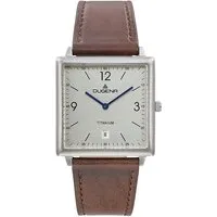 Dugena 4461141 Armbanduhr Herren Quarz Mannheim - Elegante Armbanduhr für Herren mit präzisem Quarzwerk und Datumsanzeige. Das anthrazitfarbene Zifferblatt und das quadratische Titan-Gehäuse machen sie zum stilvollen Begleiter.