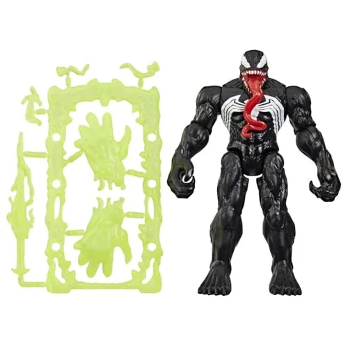 Marvel Spider-Man ActionVerse Venom Action-Figur (11,4 cm) & Accessoires, Superhelden-Spielzeug & Figuren für Kinder, ab 4 Jahren, Schwarz