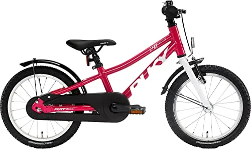 Puky CYKE 16-1 Alu - Modernes Kinderfahrrad in Berry White - Kinderfahrzeug für 4+ Jahre mit leichtem Alu-Rahmen und kindgerechter Geometrie. Ideal für erste Fahrversuche, sicher und einfach zu handhaben.
